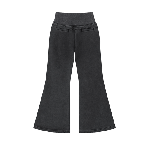 MJay Vintage Washed Flared Fleece Pants