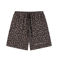 Unisex Heavyweight Leopard Drawstring Shorts