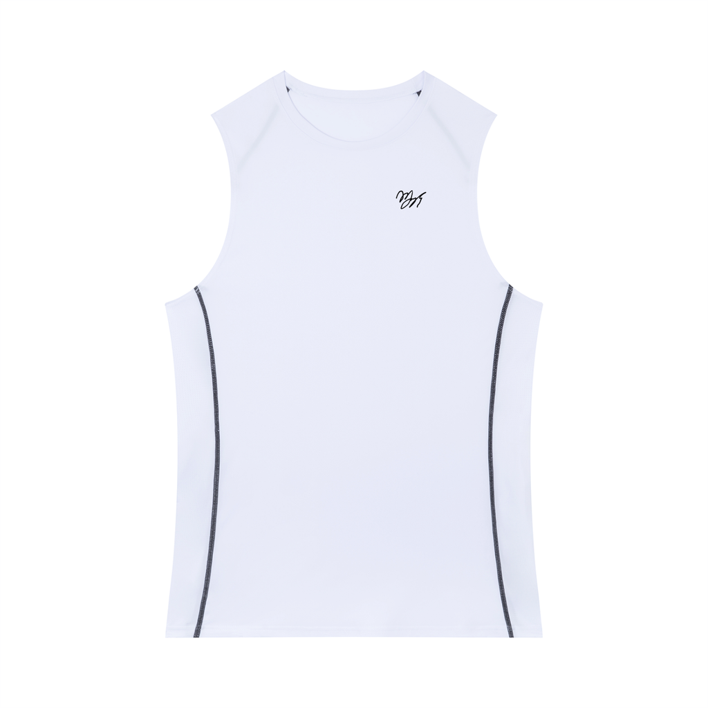 Men's Slim-Fit Topstitch Tank Top