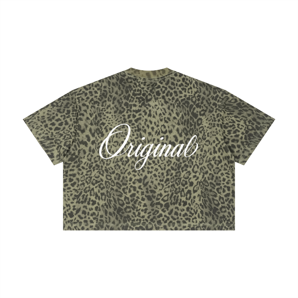 Unisex Leopard Print Boxy T-Shirt