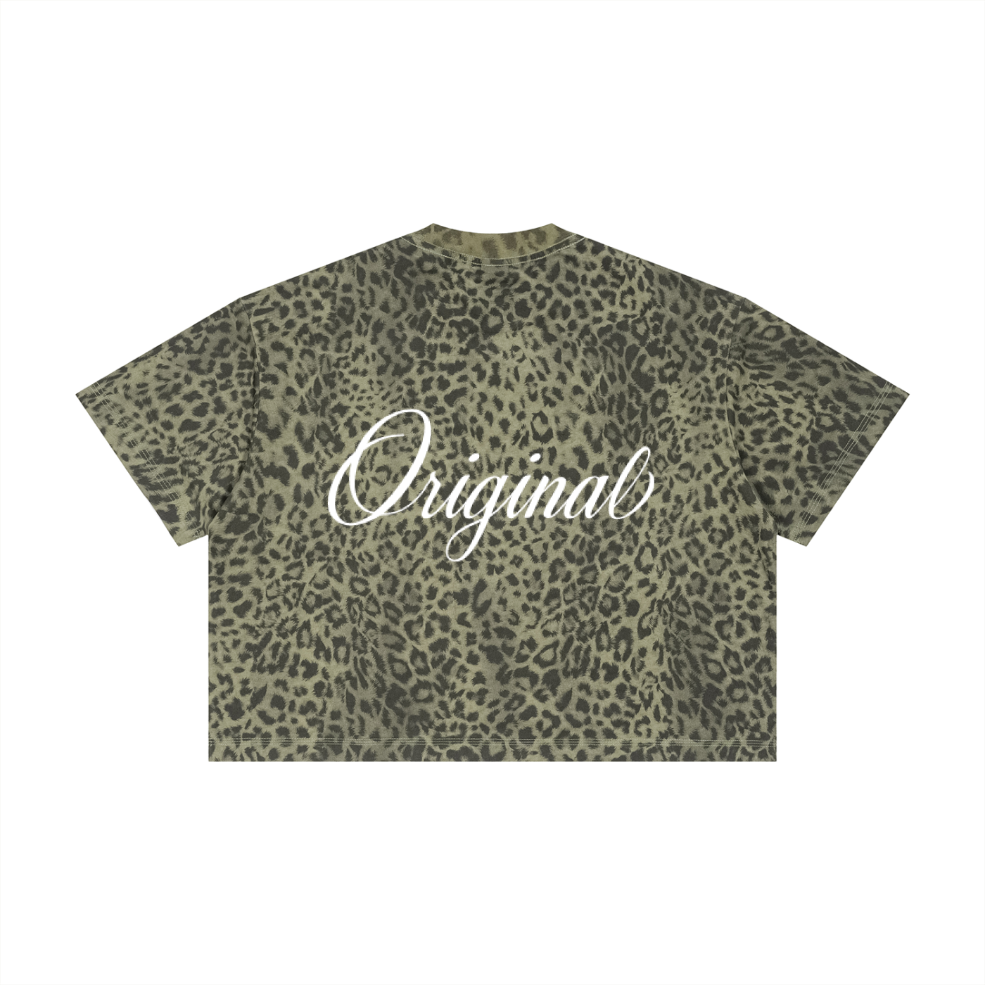 Unisex Leopard Print Boxy T-Shirt