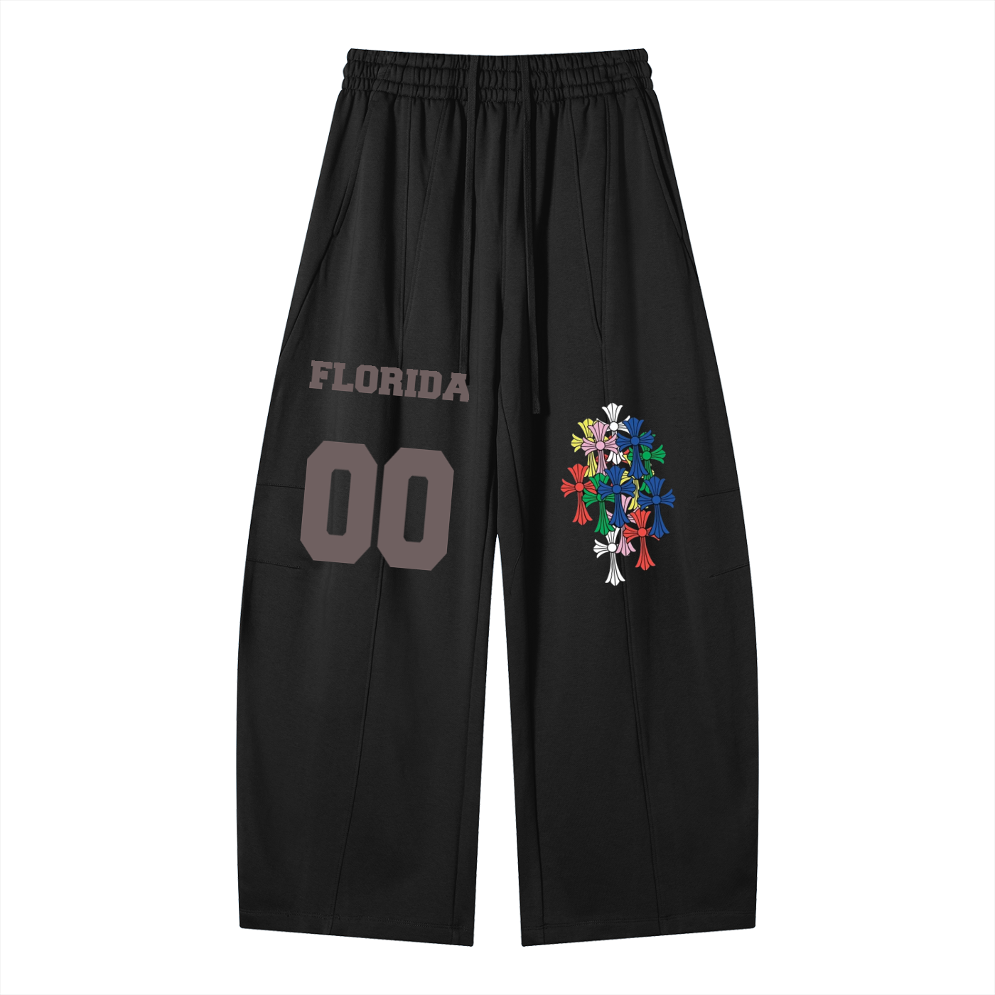 Heavyweight Wide Leg Panel Sweatpants