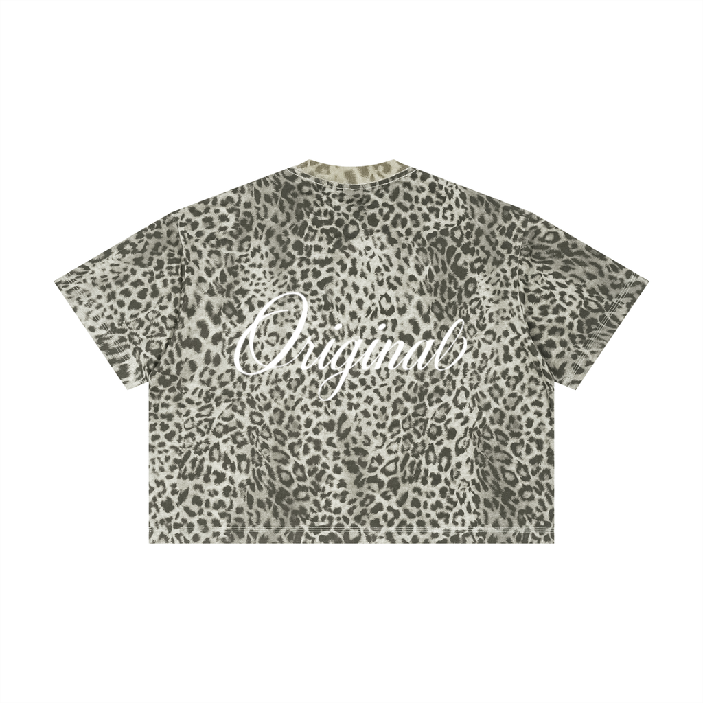 Unisex Leopard Print Boxy T-Shirt