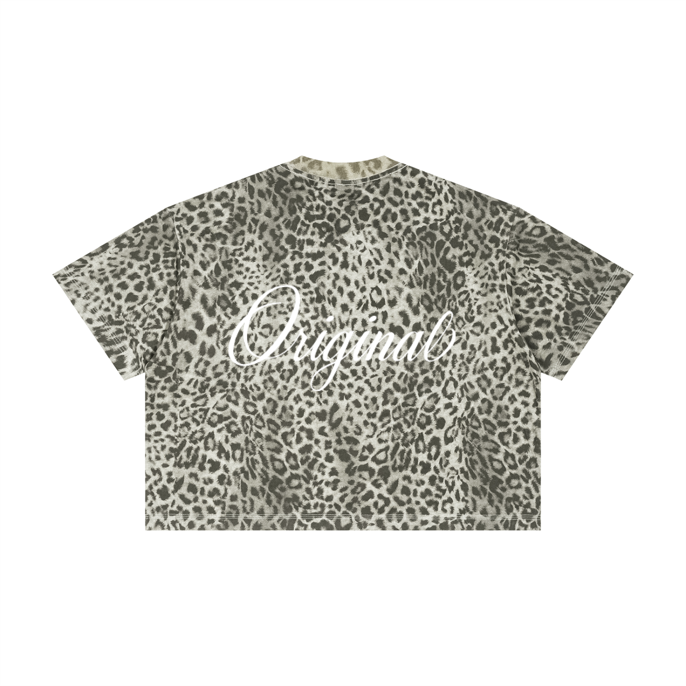 Unisex Leopard Print Boxy T-Shirt