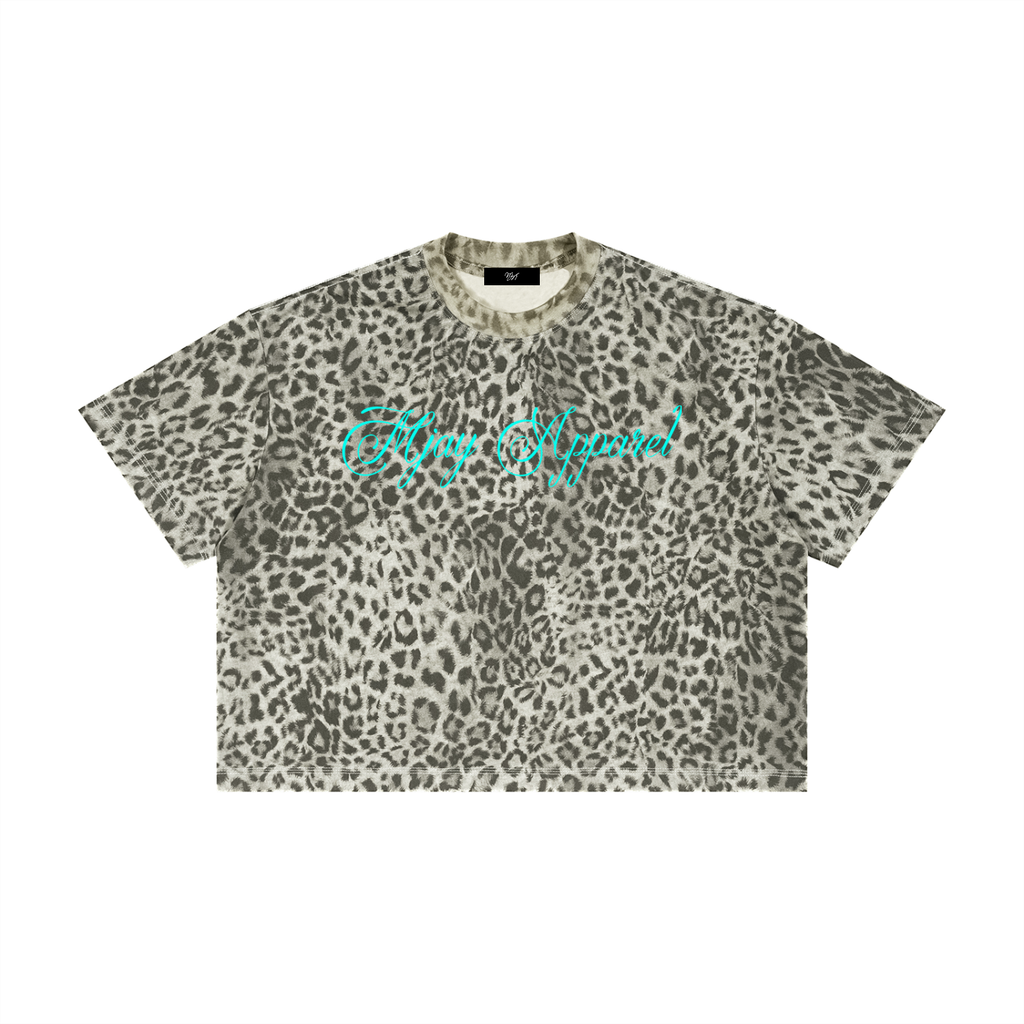 Unisex Leopard Print Boxy T-Shirt