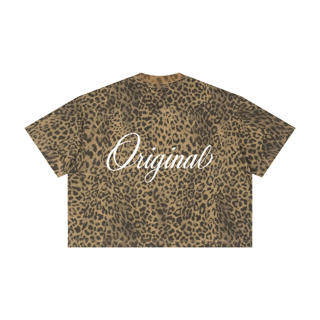 Unisex Leopard Print Boxy T-Shirt
