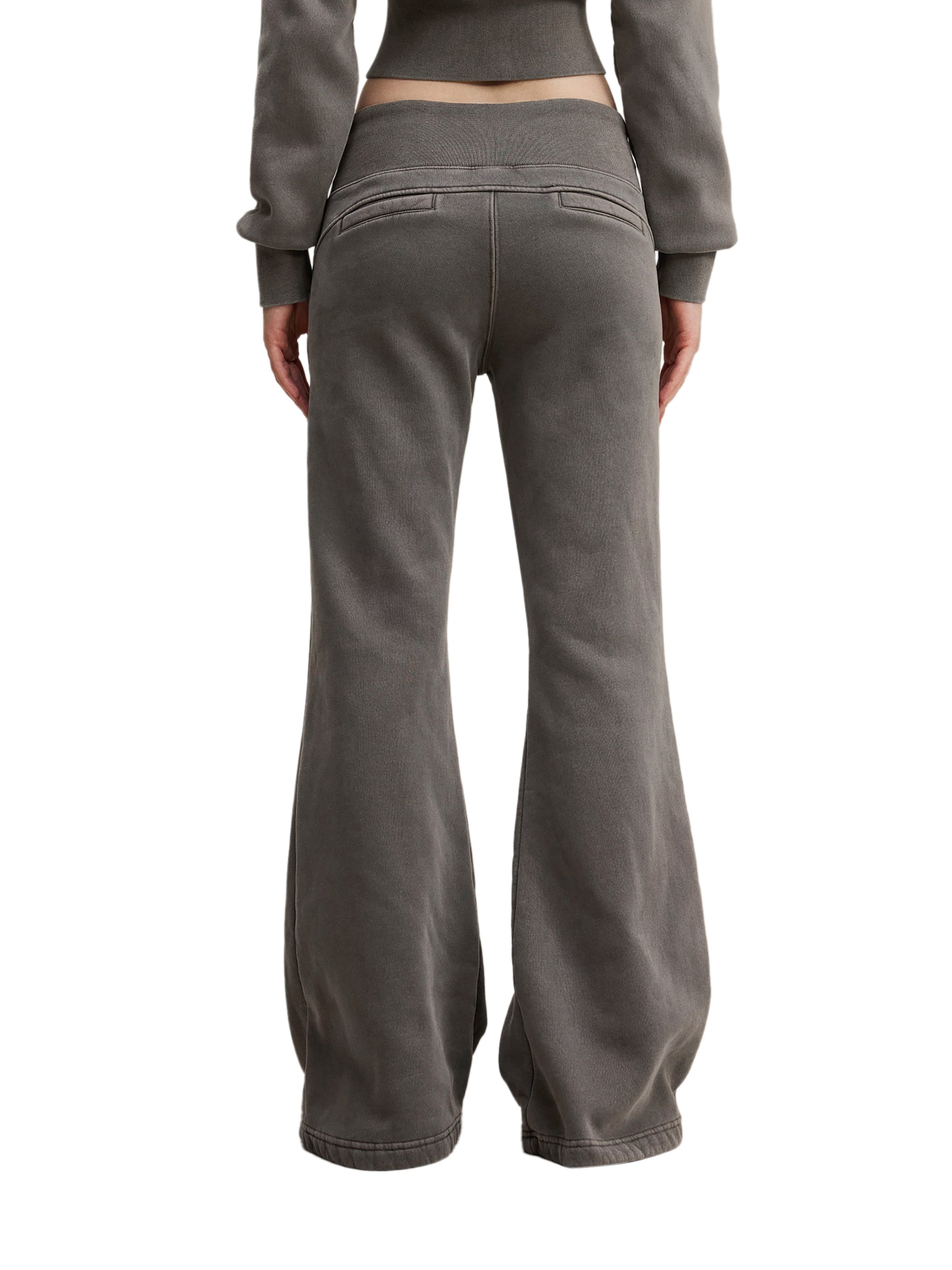 MJay Vintage Washed Flared Fleece Pants