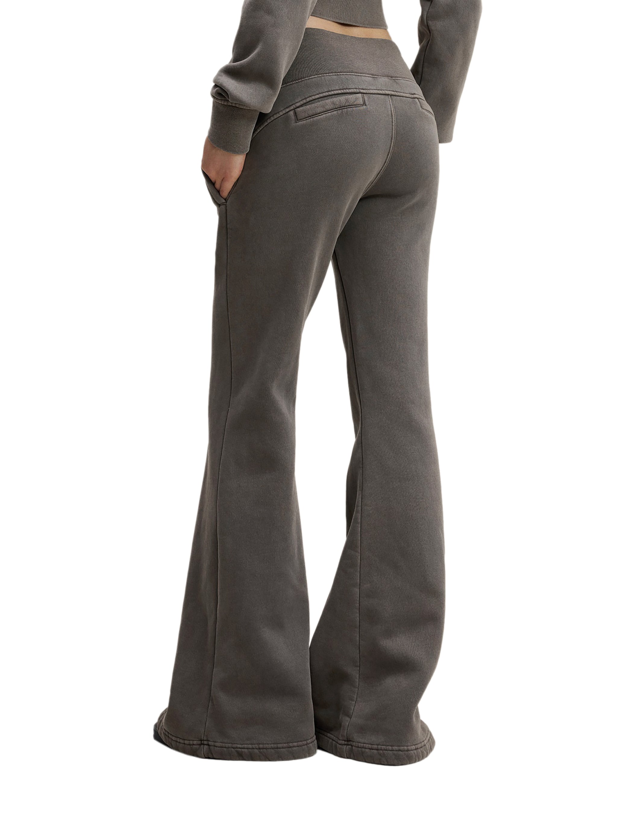 MJay Vintage Washed Flared Fleece Pants